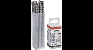KWB Hamerboor Ø 10 mm - 165 / 100 - SDS Plus - Premium - Koker 10 stuks