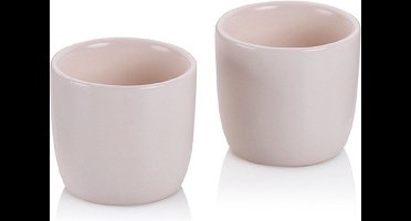 Eierdop, Set van 2 Stuks, Porselein, Beige - Kela | Bob