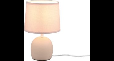 REALITY MALU - Tafellamp - Beige - excl. 1x E14 4 W - Snoerschakelaar