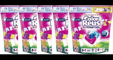 Color Reus 3+1 Power Caps wasmiddel - 5 x 26 wasbeurten - Voordeelverpakking