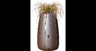 Regenton Gaja - 200 liter - Bruin - Kunststof regenton - Plantenpot - Inclusi