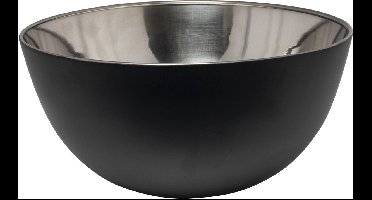 Svenska Living - Kommetjes/schaaltjes - mat zwart - RVS - D19 x 9.5 cm - serveerschalen