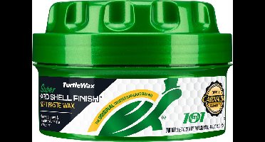 Turtle Wax Super Hard Shell Paste Wax - Unieke mix van reinigingsmiddelen - Verwijdert ingesleten vuil en lichte oxidatie - Verbetert glansniveau - Langdurige bescherming tegen alle weersinvloeden – 397gram