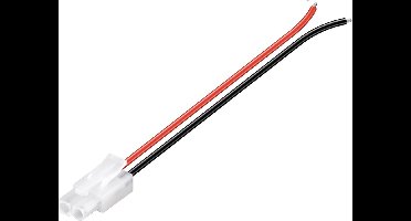 Goobay Accu stekker met Kabel 0,5 mm² - Mannelijk - 0,14m