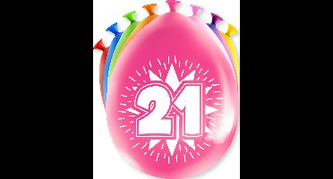 Happy party balloons - 21 years 8x