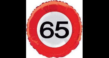 Folat - Folieballon 65 Verkeersbord 45 cm