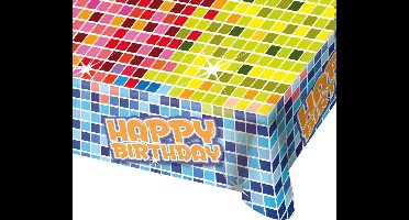 Folat - PE Tafelkleed Happy Birthday (130 x 180cm)
