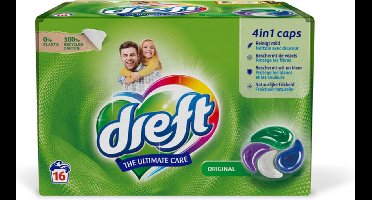 Dreft Wasmiddel Capsules Ultimate Care - 16 stuks