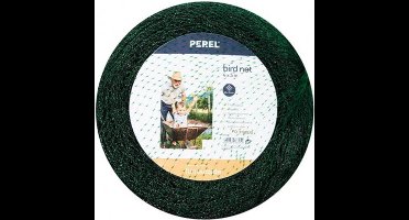 Perel Vogelnet, polyester, maaswijdte 2 cm², 4 x 5 m, groen