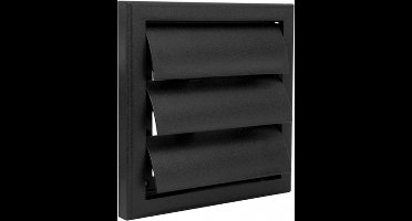 Renson Opbouw Dampkaprooster PVC Zwart 154x154 Str9005