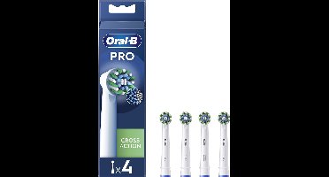 Oral-B Cross Action Pro - Opzetborstels - Met CleanMaximiser Technologie - 4 Stuks