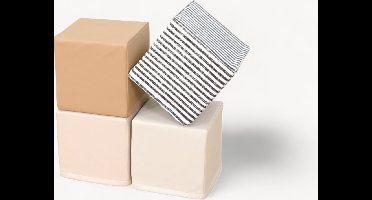 HENVAE® Stapelblokken 4-delig inclusief opbergtas - Mega bloks - Foam Bouwblokken xxl - Montessori Speelgoed - Educatief Speelgoed - Stapeltoren - Motoriek Speelgoed - Stapel Speelgoed - Kindercadeau