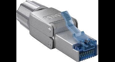 RJ45 Stekker met LSA strook - Schroefbare trekontlasting - CAT6A - Per stuk - 8P - STP - Metaal