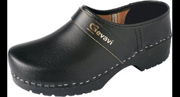 Gevavi 1550/00 Zwart PU Gesloten Schoenklompen Heren