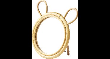 Vertbaudet Spiegel - beer - 27x17,5cm - rotan