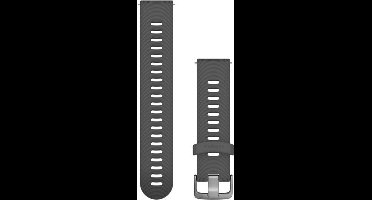Garmin Quick Release Siliconen Horlogebandje - 20mm Polsbandje - Wearablebandje - Donker Grijs
