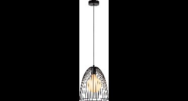 Lucide MACARONS - Hanglamp - Ø 24,5 cm - 1xE27 - Zwart