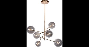 Lucide ALARA - Hanglamp - Ø 72 cm - LED - G4 - 6x1,5W 2700K - Goud