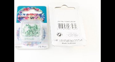 Scrapbooking Eyelet Rond 1.1mm 75 stuks Groen Diameter gat 0.8mm