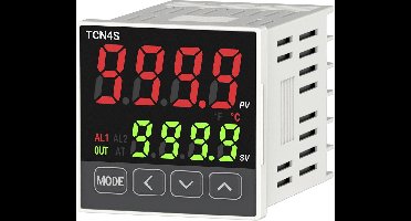 TRU COMPONENTS TCN4S-24R PID Temperatuurregelaar K, J, T, R, S, L -199.9 tot 999.9 °C SSR, Relais 3 A (l x b x h) 70.5