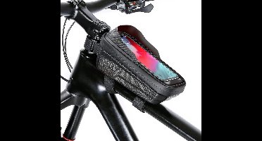 Tech-Protect FrameTas Fiets - Telefoonhouder Fiets - Waterdicht - Zwart Carbon Fiber
