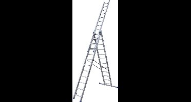 Alumexx 3-delig - Reformladder - Inclusief stabiliteitsbalk - Werkhoogte 8.25m