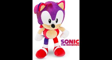 Sonic The Hedgehog Ultra (paars/roze/rood) Pluche Knuffel 30 cm {Sonic the Hedgehog 2 Plush Toy | Speelgoed knuffeldier knuffelpop voor kinderen jongens meisjes | Sonic De Egel | Silver, Knuckles, Shadow, Miles Tails Prower , Amy, Dr. Eggman}