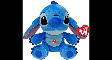 TY Beanie Babies Disney Knuffel Stitch 15 cm + Geluid