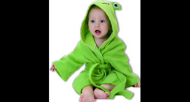 BoefieBoef Kikker Kinder Badjas L Kleuter 4-6 Jaar (100-120 cm) – Zachte Katoen Ochtendjas met Dieren Capuchon – Absorberende Handdoek Badstof Jongens & Meisjes – Perfect Cadeau voor Zwemles, Carnaval, Verjaardag – Ideaal na Bad & Zwemmen - Groen