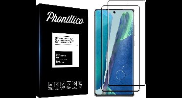 Screenprotector voor Samsung Galaxy Note 20 - 2 stuks Beschermglas van glas Transparante glazen schermbeschermfolie met zwarte randen
