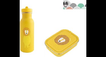 Trixie Set Mr. Lion - Lunchbox small + Drinkfles 500 ml