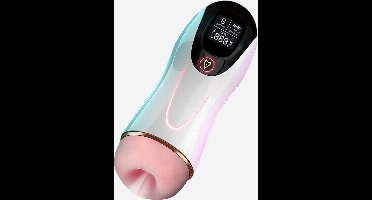 Power Escorts Vibrating Big Masturbator - Usb - 8 Functions