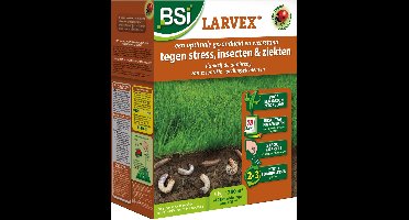 BSI - Larvex Gazonmeststof 6 kg - Tegen Stress, Insecten en Ziekten - Gazonverzorging - 200 m²