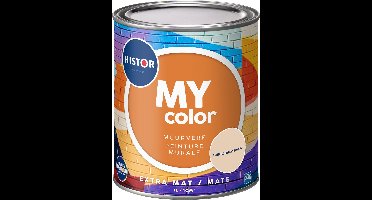 Histor MY Color Muurverf Extra Mat - Reinigbaar - Extra Dekkend - 1L - Seriously Sand - Beige