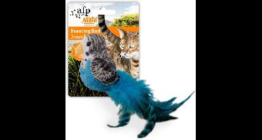 All For Paws Bouncing Bird - Kattenspeelgoed - 20x10x7 cm Assorti