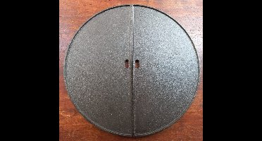 M.T.C© 2 x HALVE MAAN-CAST IRON-PLANCHA-Griddle-GIETIJZER-LARGE-KAMADO-GRILL-GESEASONED