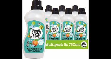 Marcel's Green Soap Wasverzachter - Perzik & Jasmijn - 6 x 750ml - 180 wasbeurten