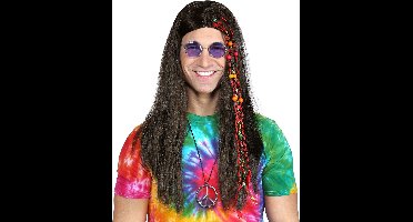 Pruik Hippie Kraaltjes En Staartjes