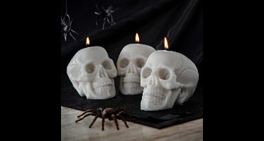 MikaMax Skull Candle Set - Kaars - Halloween - Schedel decoratie - Kaarsen