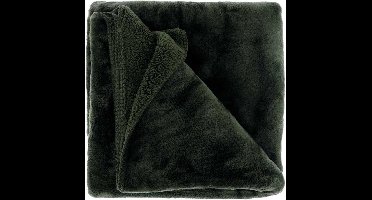 D- Unique Living | Plaid Torvah 150x200cm dark green