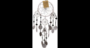 Dromenvanger spiegel-schelp 11 CM - Wit