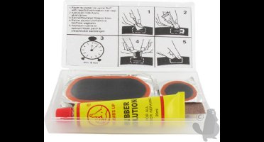 REPARATIEPATCH 5 GROOT 70X32MM + 2 KLEIN DIA 30MM