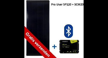 Pro User SP120 zonnepaneel incl. SCM20 laadregelaar(BT versie)