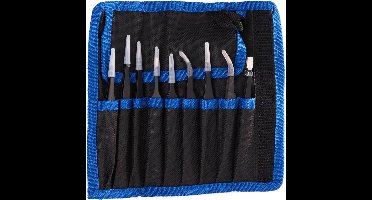 Pincet set - 9 delig - Metalen pincetten - GEKO