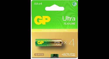 GP Ultra Alkaline AA - 4 batterijen