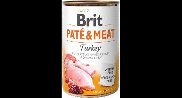 Brit Blik Paté & Meat 400 g - Hondenvoer - 6 x Kalkoen