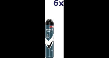 6x Rexona 200ml deo spray men protection invisible