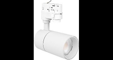 LED Railspot - Track Spot - Exotro Refin - 3-Fase - 20W 1600lm 36D - 865 Helder/Koud Wit 6500K - Mat Wit