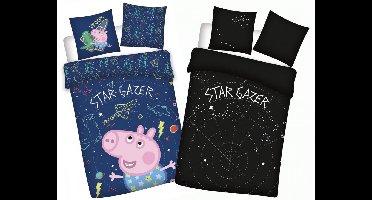 Peppa Pig Dekbedovertrek Star Gazer Glow in the Dark 100 x 135 cm Katoen