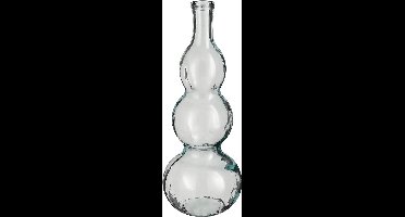 Mica Decorations Vaas Benito - 17x17x45 cm - Glas - Transparant